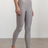 RIBBED SCULPT LEGGING - MINK