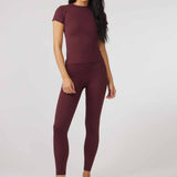 SECOND SKIN LEGGING - MERLOT