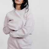 FLEECE FIT SWEATSHIRT - LIGHT PINK