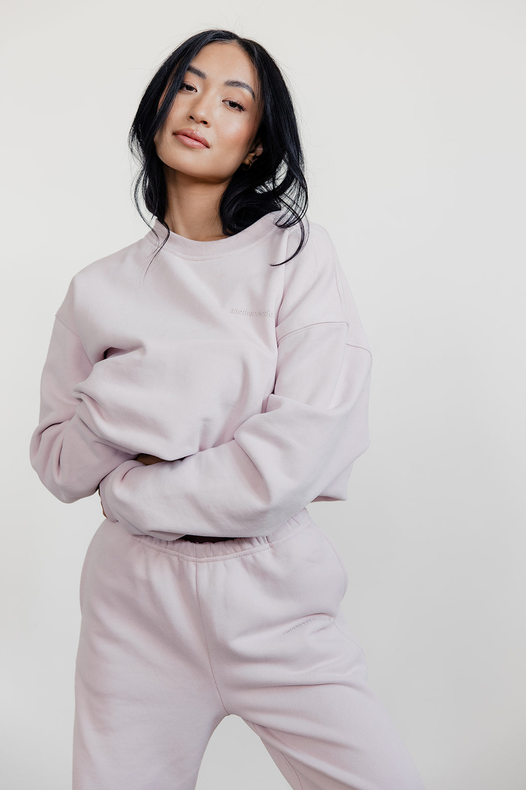 FLEECE FIT SWEATSHIRT - LIGHT PINK