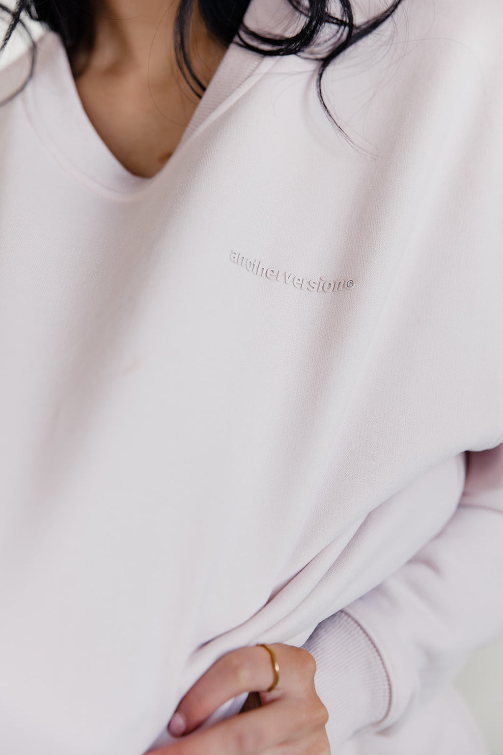 FLEECE FIT SWEATSHIRT - LIGHT PINK