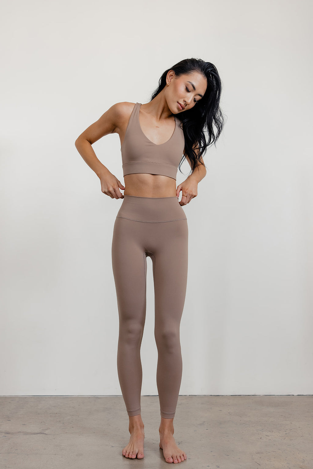 SECOND SKIN RACER BACK BRA - MOCHA