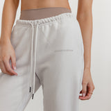 FLEECE FIT SWEATPANTS - ECRU