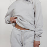 FLEECE FIT SWEATSHIRT - ECRU