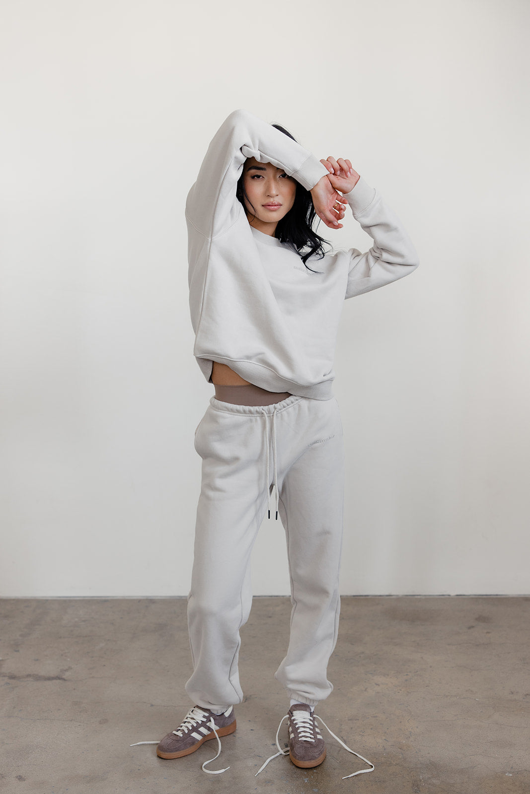 FLEECE FIT SWEATPANTS - ECRU