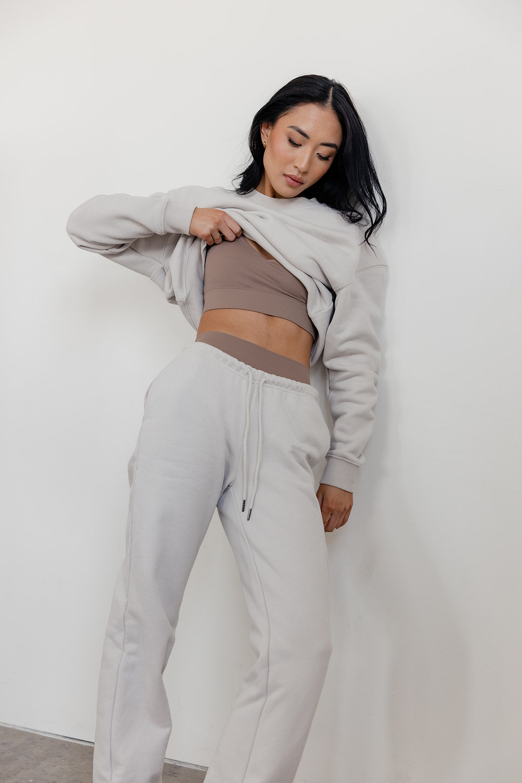 FLEECE FIT SWEATSHIRT - ECRU