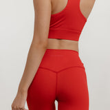 SECOND SKIN RACER BACK BRA - RED