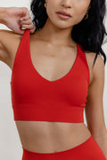 SECOND SKIN RACER BACK BRA - RED