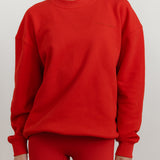 FLEECE FIT SWEATSHIRT - RED