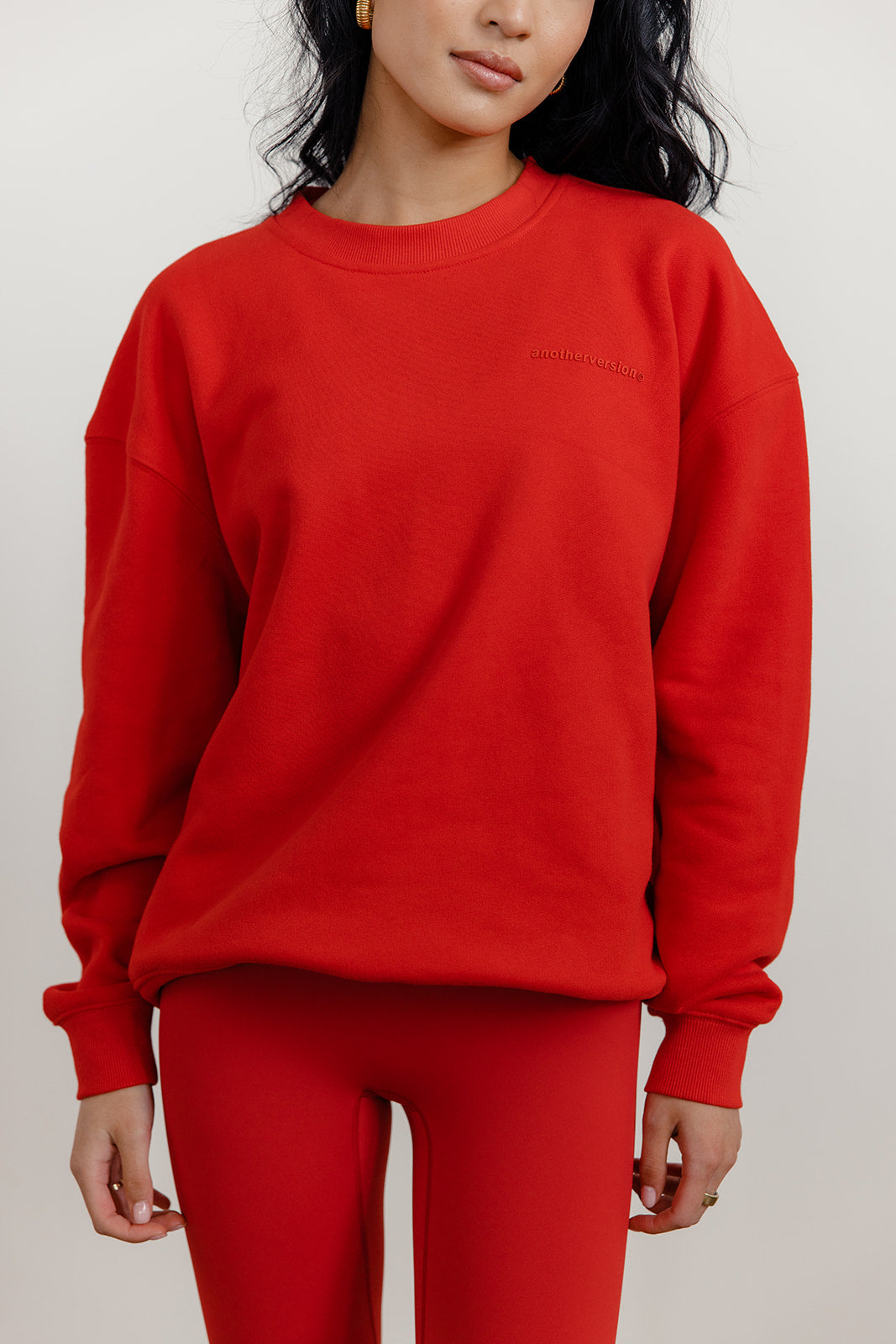 FLEECE FIT SWEATSHIRT - RED