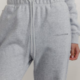 FLEECE FIT STRAIGHT LEG SWEATPANTS - HEATHER GREY