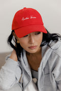 CURSIVE LOGO CAP - RED