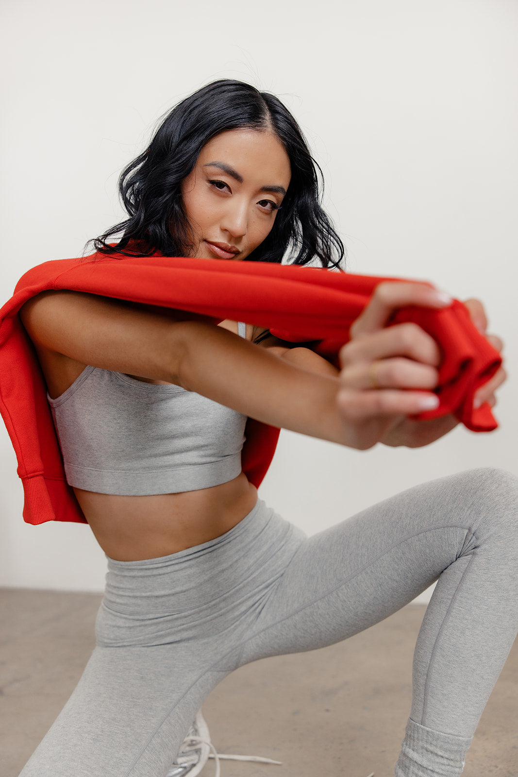 FLEECE FIT SWEATSHIRT - RED