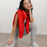 FLEECE FIT SWEATSHIRT - RED