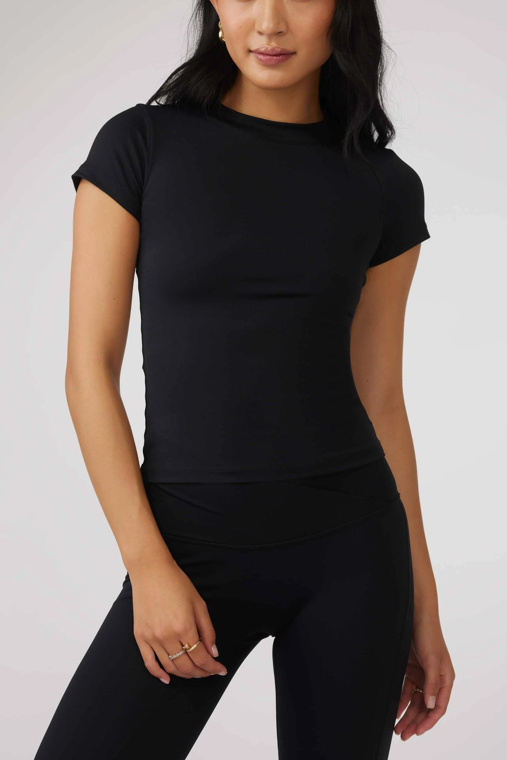 SECOND SKIN TEE - BLACK