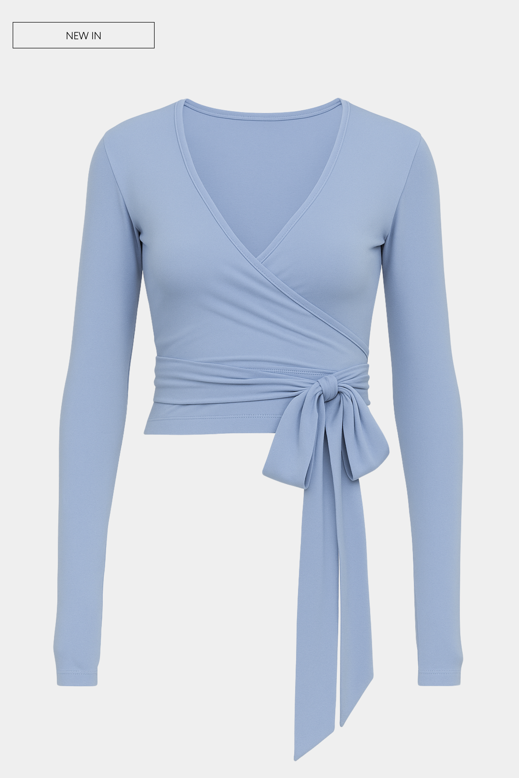 Soft Wrap Top - Powder Blue