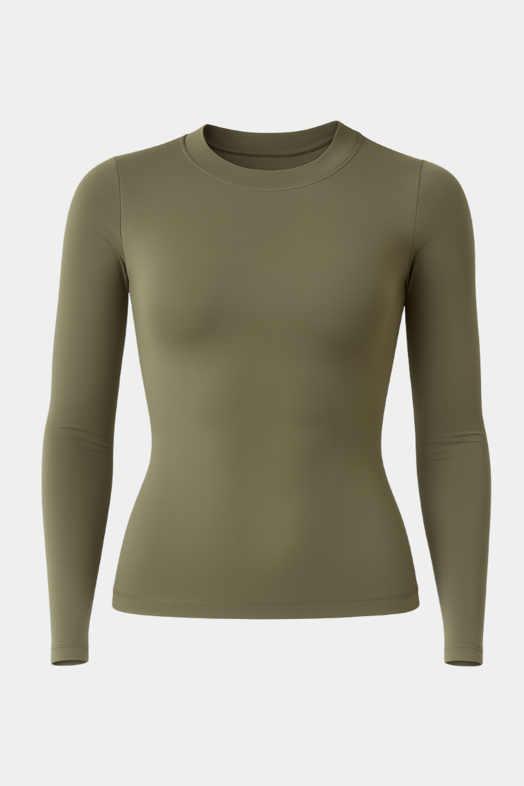 LONG SLEEVE SECOND SKIN TEE - OLIVE