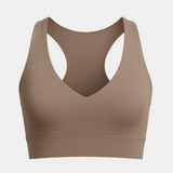 SECOND SKIN RACER BACK BRA - MOCHA