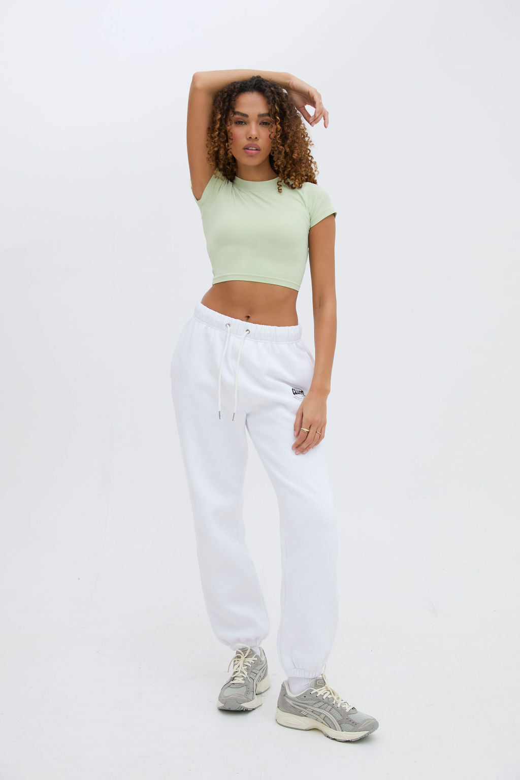 SECOND SKIN CROPPED TEE - SOFT GREEN