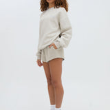 CLASSIC SWEAT SHORTS - BEIGE