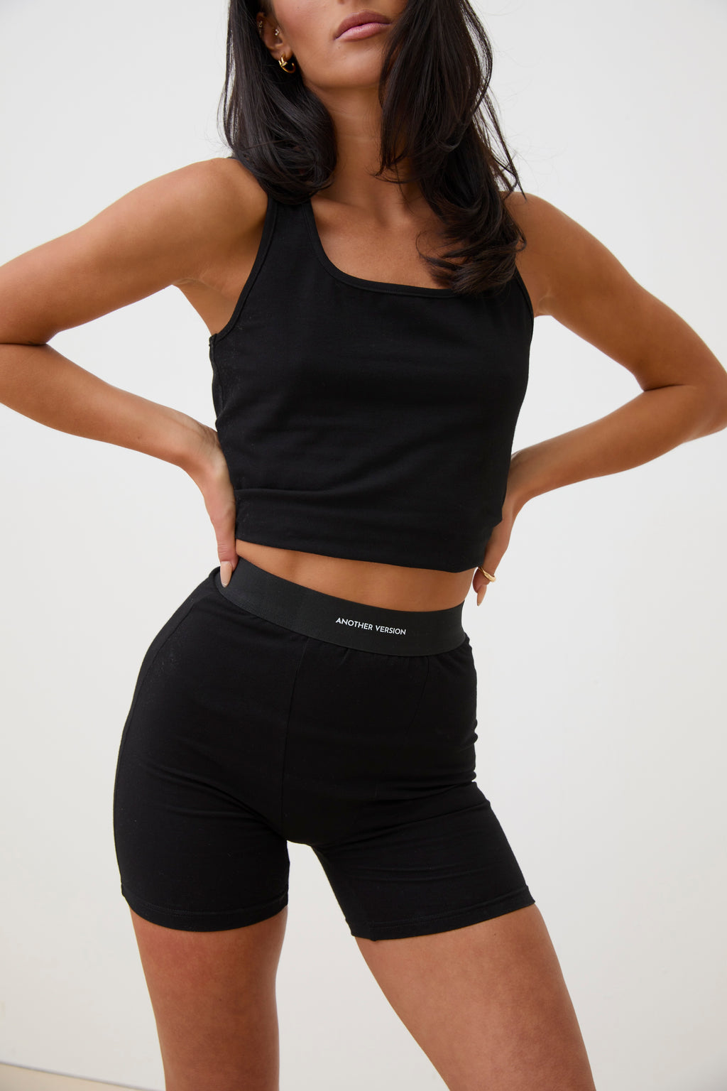 COTTON STRETCH BOXER SHORT - BLACK