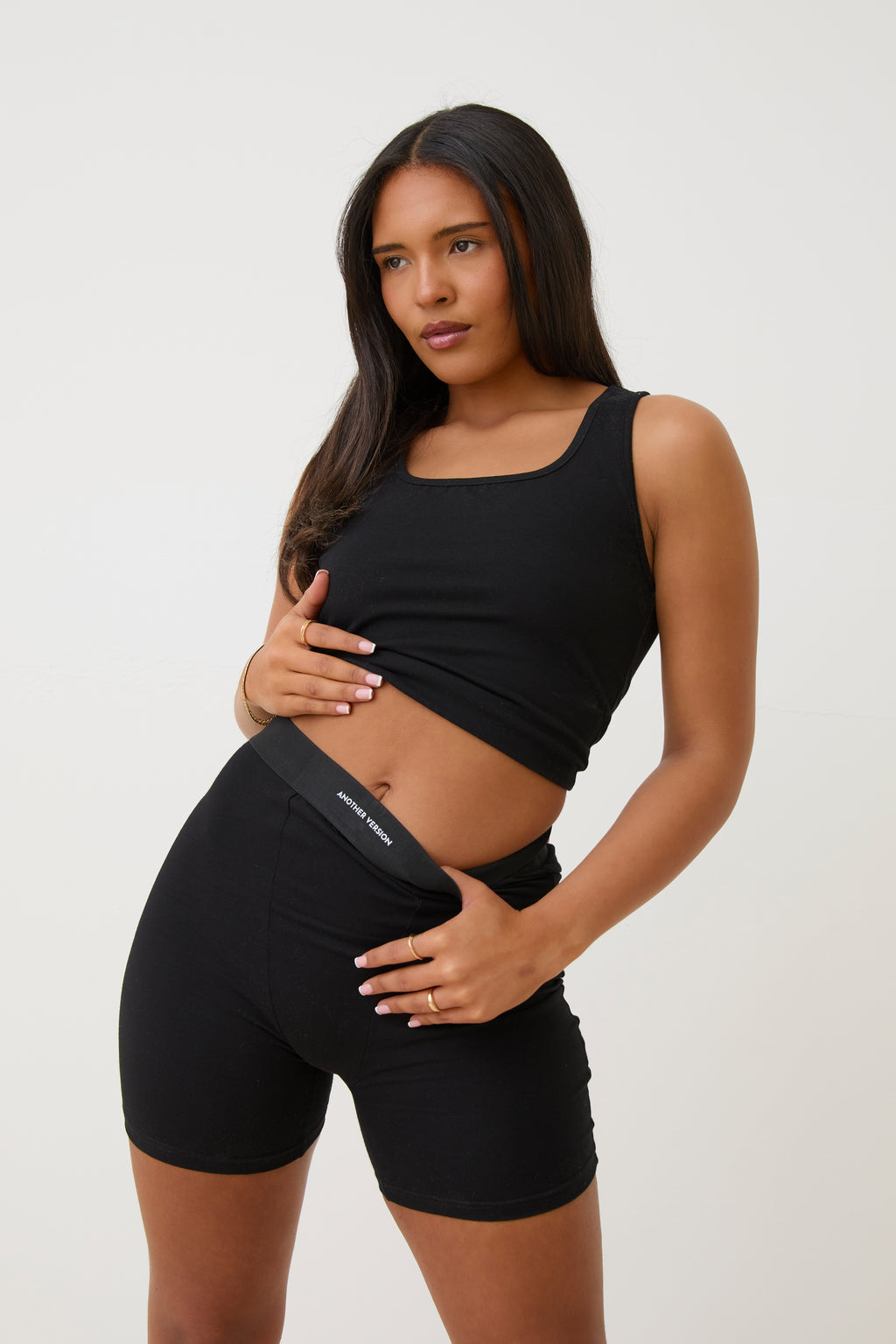 COTTON STRETCH BOXER SHORT - BLACK