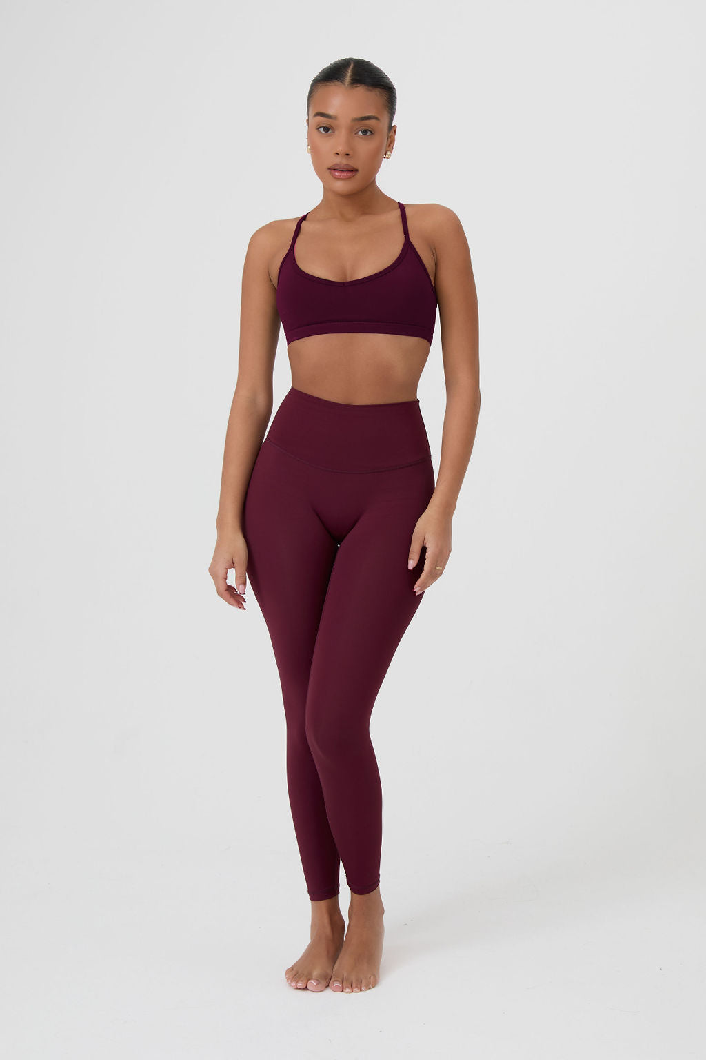SECOND SKIN BASIC BRA - MERLOT