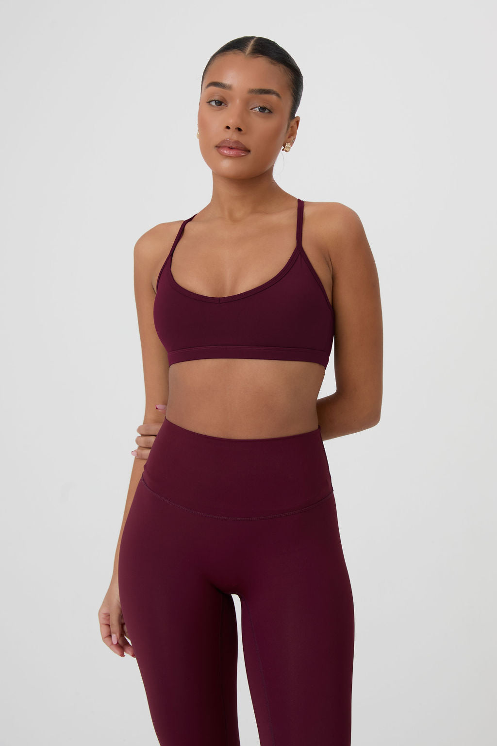 SECOND SKIN BASIC BRA - MERLOT