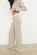 Neutral Stripe Knit Trousers
