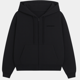 FLEECE FIT MINI FULL ZIP HOODIE - BLACK