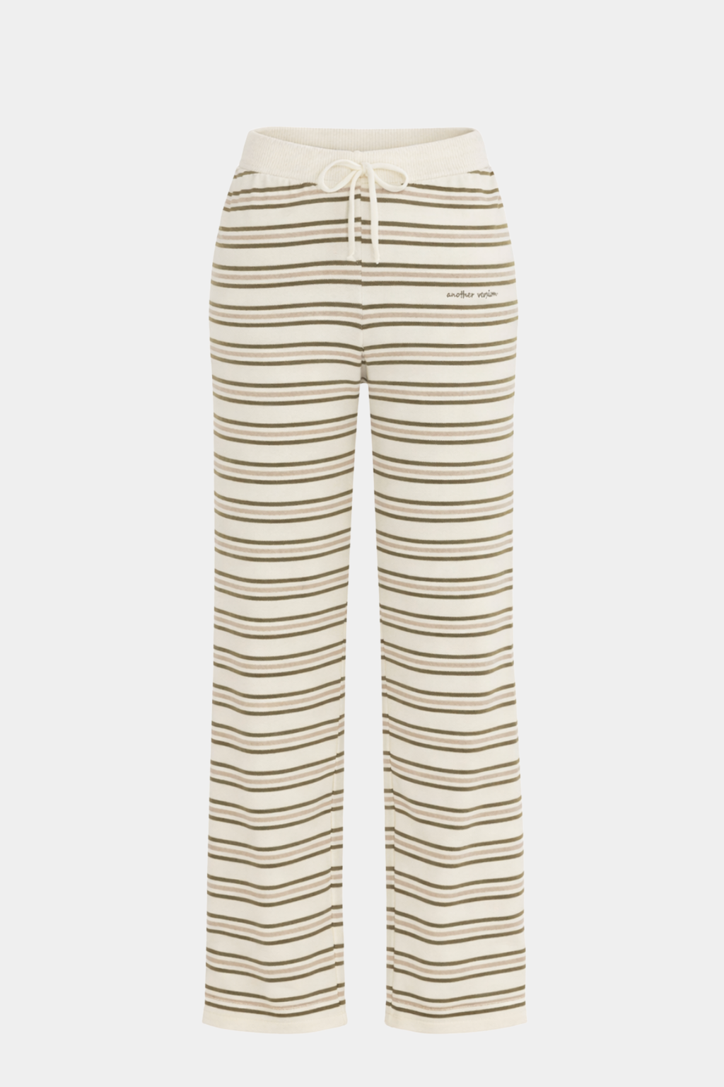 Neutral Stripe Knit Trousers