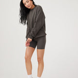 RAGLAN SLEEVE SWEATSHIRT - CHARCOAL