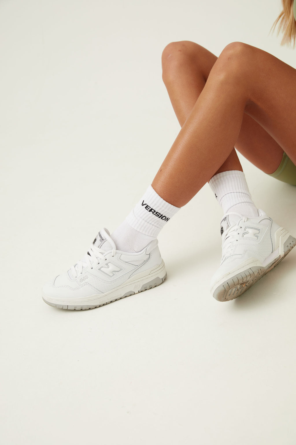 ANOTHER VERSION SOCKS - WHITE